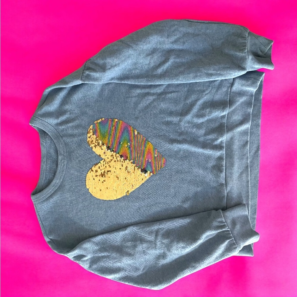 Long sleeve blue kid sweatshirt